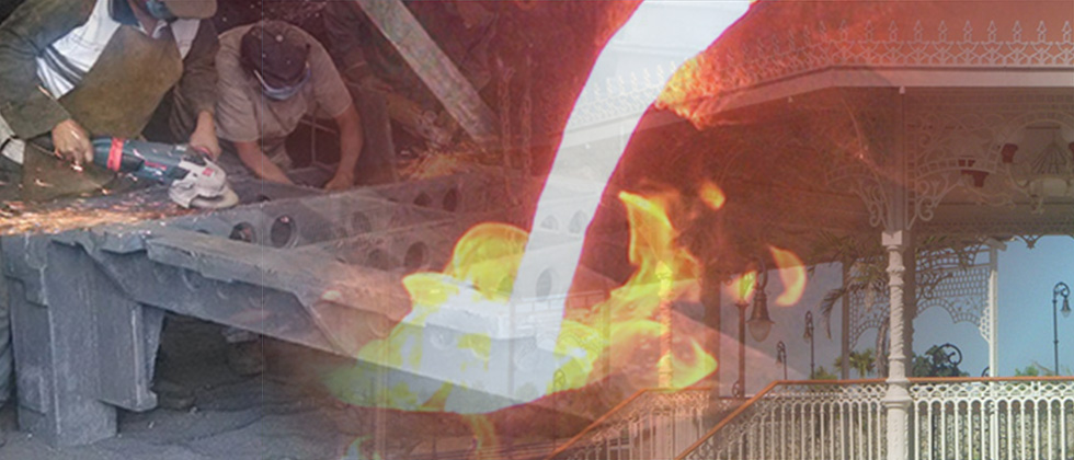 Fundiciones en arena y mobiliario urbano.