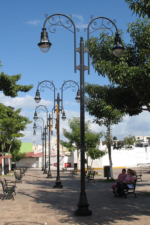 Poste Campeche, 2 luces.